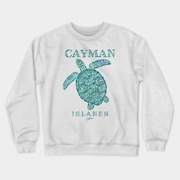 Cayman Islands Sea Turtle Crewneck Sweatshirt by jcombs